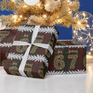 67 Kerst Plaid Grappig Zes Zeven Meme Kerstmis Lic Cadeaupapier