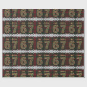 67 Kerst Plaid Grappig Zes Zeven Meme Kerstmis Lic Cadeaupapier (Vlak)