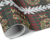 67 Kerst Plaid Grappig Zes Zeven Meme Kerstmis Lic Cadeaupapier (Rol Hoek)