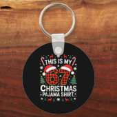 67 Kerst Pyjama Shirt Grappig Zes Zeven Meme Bra Sleutelhanger (Voorkant)