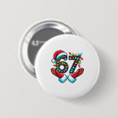 67 Kerstlichten Grappig Kerst 6 7 Meme Kerstmis  Ronde Button 5,7 Cm (Voorkant /achterkant)