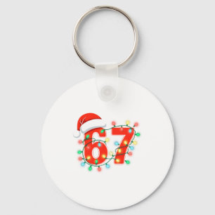67 Kerstlichten Meme Zeggen 6 7 Kostuum Xmas L Sleutelhanger