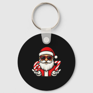 67 Kerstmeme zes grappige kerstman Sleutelhanger