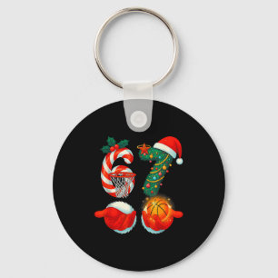 67 Kerstmis 6 7 Meme Basketbal Pyjama Gen Alpha Sleutelhanger