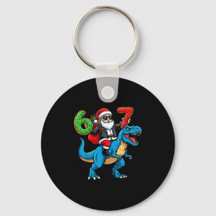 67 Kerstmis 6 7 Meme Grappige Kerstman Zes Zeven K Sleutelhanger