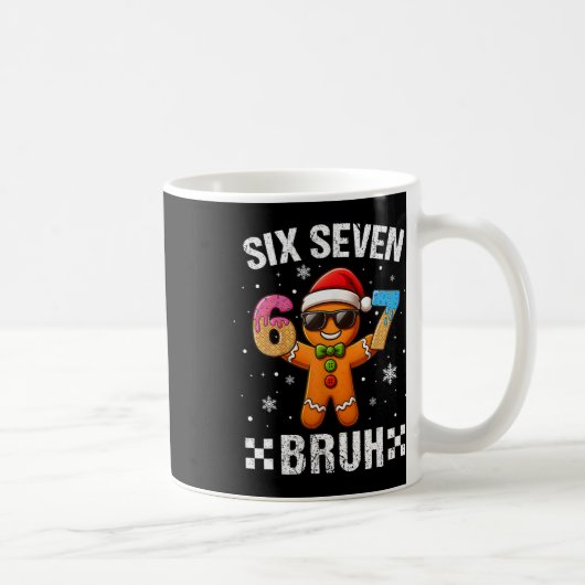 67 Kerstmis 6 7 Meme Peperkoek Man Kerst Pyjama Koffiemok (Rechts)