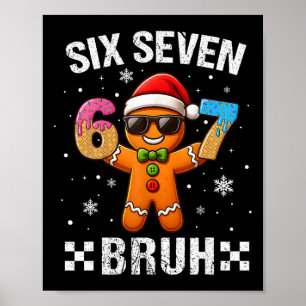 67 Kerstmis 6 7 Meme Peperkoek Man Kerst Pyjama Poster
