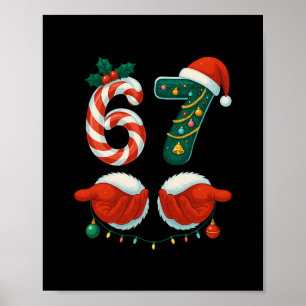 67 Kerstmis 6 7 Meme Pyjama Feestdagen Gen Alpha S Poster