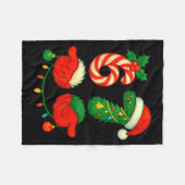 67 Kerstmis 6 7 Meme Pyjama Feestdagen Xmas Fleece Deken (Voorkant (Horizontaal))