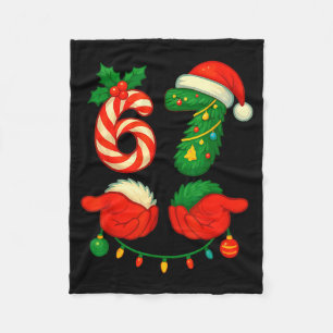67 Kerstmis 6 7 Meme Pyjama Feestdagen Xmas Fleece Deken