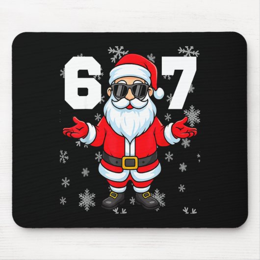 67 Kerstmis 6 7 Meme Pyjama's 67 Bruh Jargon  Muismat (Voorkant)