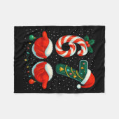 67 Kerstmis 6 7 Meme Pyjama's Vakantie Gen Alpha S Fleece Deken (Voorkant (Horizontaal))