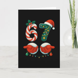 67 Kerstmis 6 7 Meme Pyjama's Vakantie Gen Alpha S Kaart