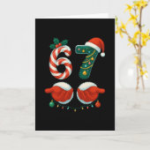 67 Kerstmis 6 7 Meme Pyjama's Vakantie Gen Alpha S Kaart (Gele Bloem)