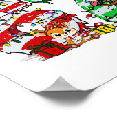67 Kerstmis 6 7 Meme Pyjama's Vakantie Gen Alpha S Poster (Hoek)