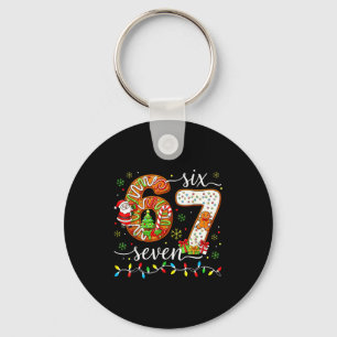 67 Kerstmis 6 7 Meme Pyjama's Vakantie Gen Alpha S Sleutelhanger