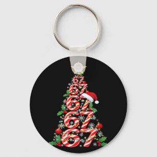67 Kerstmis 6 7 Meme Pyjama's Vakantie Gen Alpha S Sleutelhanger