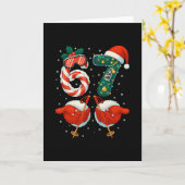 67 Kerstmis 6 7 Meme Ski Kerstmis Winter Pyjama Kaart (Gele Bloem)