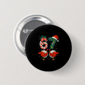 67 Kerstmis 6 7 Meme Ski Kerstmis Winter Pyjama Ronde Button 5,7 Cm (Voorkant /achterkant)