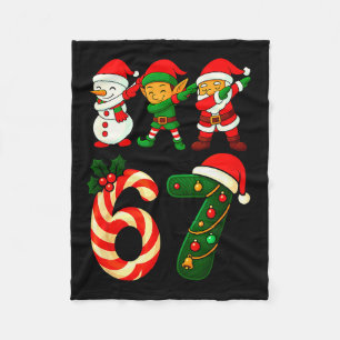 67 Kerstmis Dabbing Kerstman Elf Sneeuwman Grappig Fleece Deken