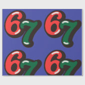 67 Kerstmis Grappig Rood & Groen Inpakpapier (Vlak)