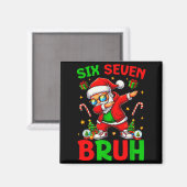 67 Kerstmis Grappig Zes Zeven Meme Brainrot Kerstm Magneet (Voorkant / Achterkant)