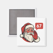 67 Kerstmis Prettig Zes Zeven Brainrot Sinterklaas Magneet (Voorkant / Achterkant)