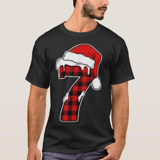 67 Kerstmis Pyjama Shirt Zes Zeven Meme 7 Rode Str (Voorkant)