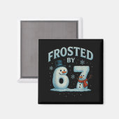 67 Kerstsneeuwman 6 7 Internet Meme Kerstmis 67 Magneet (Voorkant / Achterkant)
