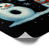 67 Kerstsneeuwman 6 7 Internet Meme Kerstmis 67 Poster (Hoek)