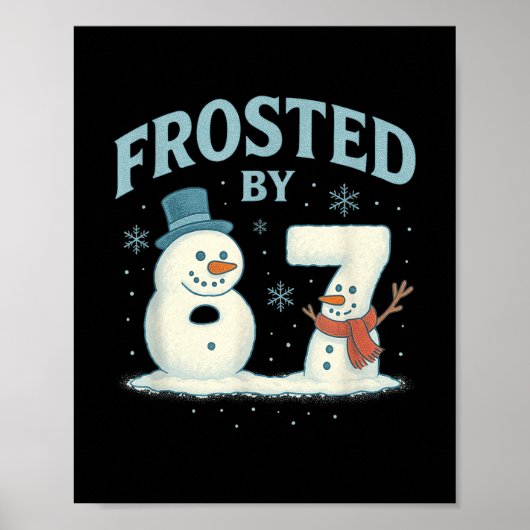 67 Kerstsneeuwman 6 7 Internet Meme Kerstmis 67  Poster (Voorkant)