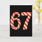 67 Kerstsnoep 6 7 Meme Feestdag Gen Alpha Slang Kaart (Gele Bloem)