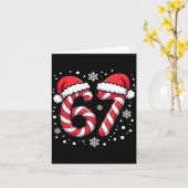 67 Kerststokken Kerstman Kaart (Gele Bloem)