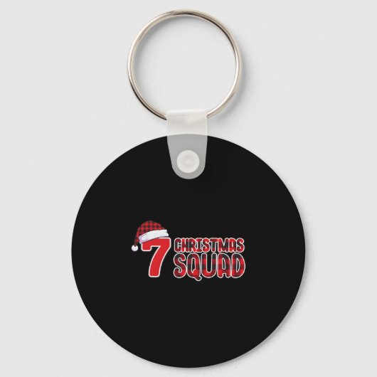 67 Kersttrui Zes Zeven Meme Squad 67 Rode Geruite Sleutelhanger (Voorkant)