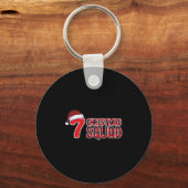67 Kersttrui Zes Zeven Meme Squad 67 Rode Geruite Sleutelhanger (Voorkant)