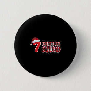 67 Kersttrui Zes Zeven Meme Squad 67 Rode Plaid Ronde Button 5,7 Cm
