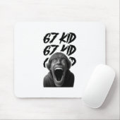 67 Kind 67 Meme Zes Zeven 6-7 Grappige Internetgra Muismat (Met muis)