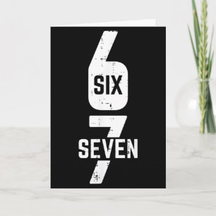 67 Kostuum Zes Zeven Meme Nummer 6 7 Op Het Heren  Kaart