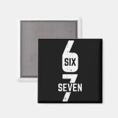 67 Kostuum Zes Zeven Meme Nummer 6 7 Op Het Mannen Magneet (Voorkant / Achterkant)