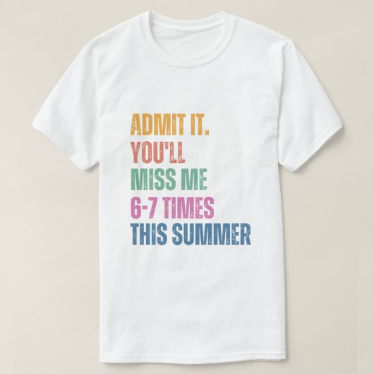 67 Laaste schooldag Gen A Laaste schooldag T-shirt (Design voorkant)