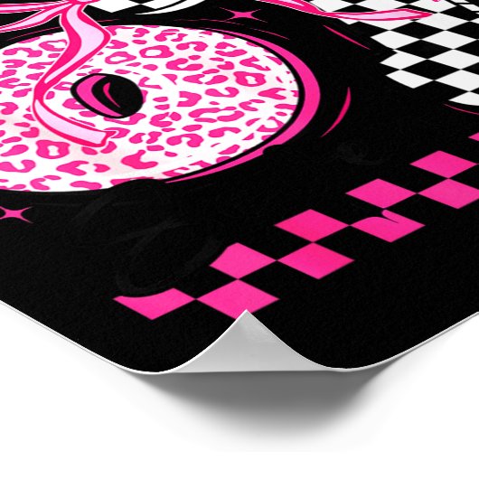 67 Leopard Checkered Funny Six Seven Meme 6-7 Teac Poster (Hoek)