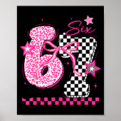 67 Leopard Checkered Funny Six Seven Meme 6-7 Teac Poster (Voorkant)