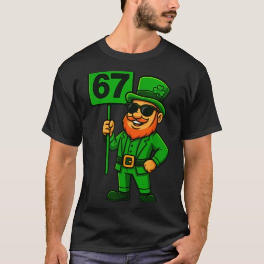67 Leprechaun Six Seven Gen Meme Lucky Vibes St Pa T-shirt (Voorkant)