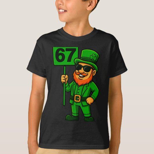 67 Leprechaun Six Seven Gen Meme Lucky Vibes St Pa T-shirt (Voorkant)