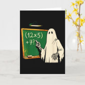 67 Leraar Halloween Geest Zes Zeven Meme Brainrot Kaart (Gele Bloem)