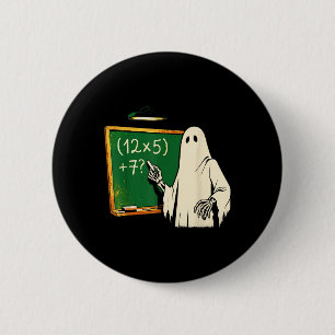 67 Leraar Halloween Geest Zes Zeven Meme Brainrot Ronde Button 5,7 Cm