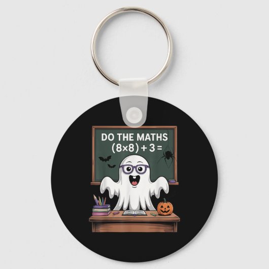 67 Leraar Halloween Geest Zes Zeven Meme Doe De Wi Sleutelhanger (Voorkant)