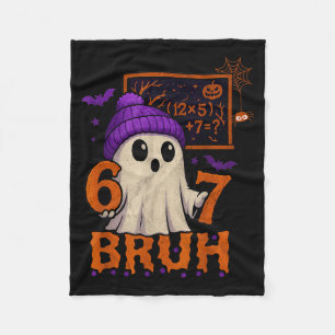67 Leraar Halloween Geest Zes Zeven Meme Wiskunde  Fleece Deken