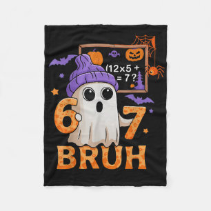 67 Leraar Halloween Geest Zes Zeven Meme Wiskunde  Fleece Deken