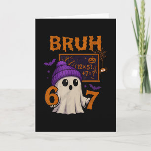67 Leraar Halloween Geest Zes Zeven Meme Wiskunde  Kaart
